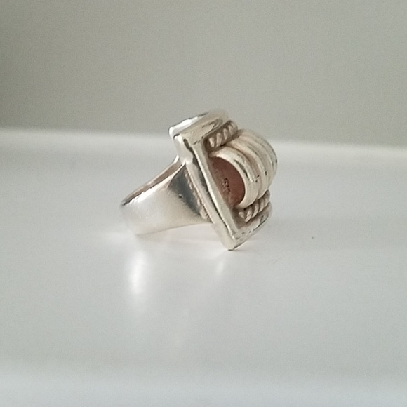 Silver Stamped Ring - Picture 2 of 4